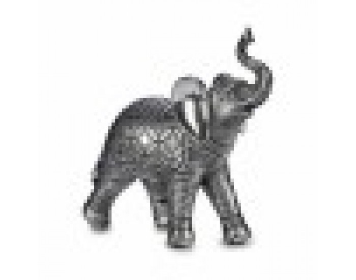 Декоративна фигурка Слон Сребрист 27,5 x 27 x 11 cm (4 броя)