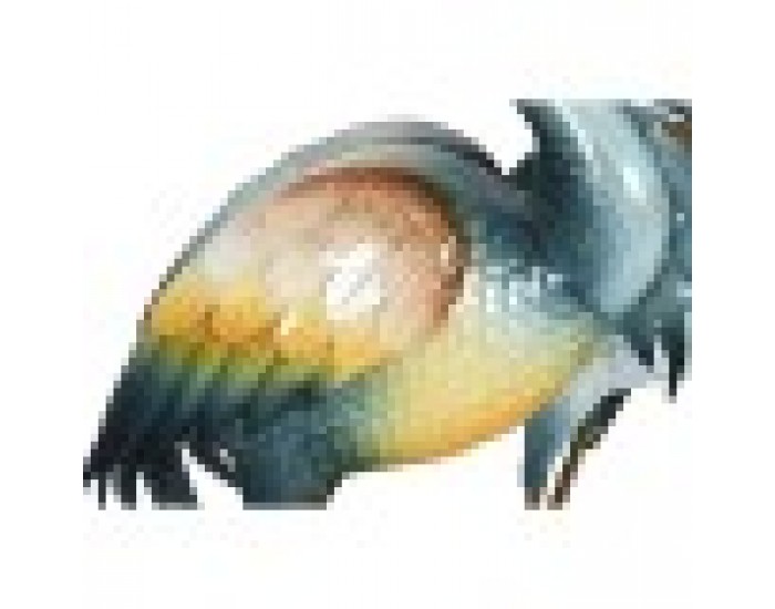 Декоративна фигурка Home ESPRIT Жълт Син Бял Ориенталски Чапла 41 X 18,5 X 104,5 cm (2 броя)