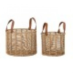 Игра на Кошници DKD Home Decor 32 x 32 x 26 cm Метал Въже 32 x 32 x 39 cm Boho Игра на Кошници DKD Home Decor 32 x 32 x 26 cm Метал Въже 32 x 32 x 39 cm Boho - Сувенири, Подаръци, Свещи