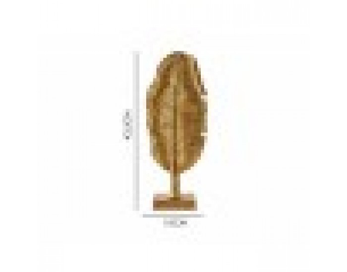 Декоративна фигурка Лист на растение Златен 8 x 43,5 x 17 cm (6 броя)