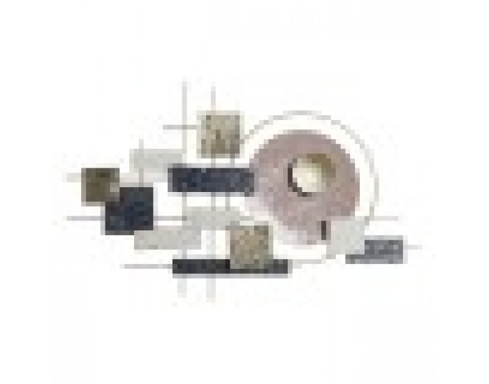 Декорация за стена DKD Home Decor Син Бял Многоцветен Златен Абстрактен Модерен 30 x 40 cm 110 x 6,4 x 68 cm