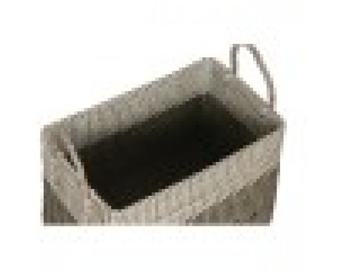 Игра на Кошници Home ESPRIT Бял Черен Естествен Морска трева Boho 44 x 25 x 38 cm (2 Части)