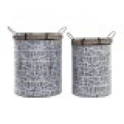 Игра на Кошници DKD Home Decor Въже Желязо (52 x 42 x 58 cm) Игра на Кошници DKD Home Decor Въже Желязо (52 x 42 x 58 cm) - Сувенири, Подаръци, Свещи