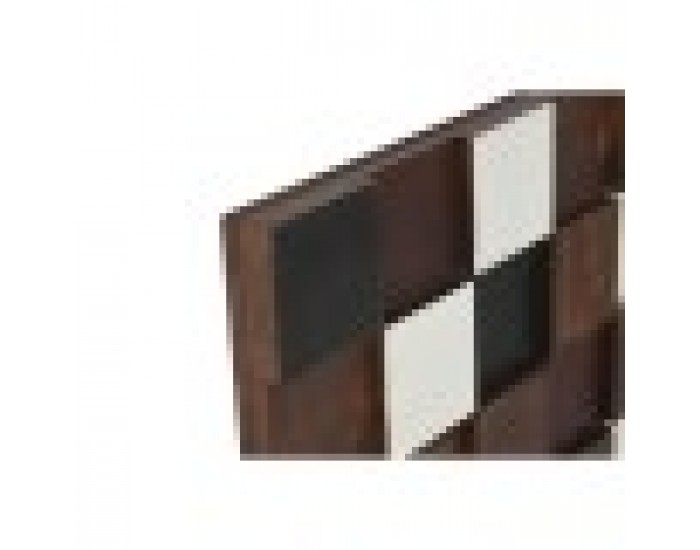 Декорация за стена Home ESPRIT Бял Черен Естествен Модерен 90 x 4 x 90 cm