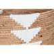Игра на Кошници DKD Home Decor Бял Естествен Въже Морска трева Boho 55 x 55 x 40 cm