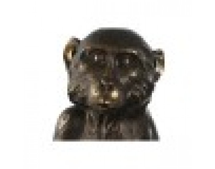 Декоративна фигурка Home ESPRIT Златен Тъмно сив Маймуна 40 x 37 x 50 cm