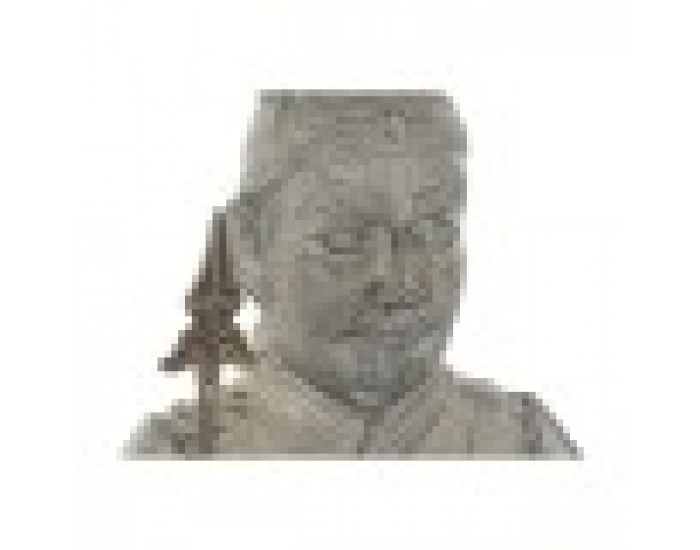 Декоративна фигурка Home ESPRIT Сив Ориенталски Воин 37 x 36 x 120 cm