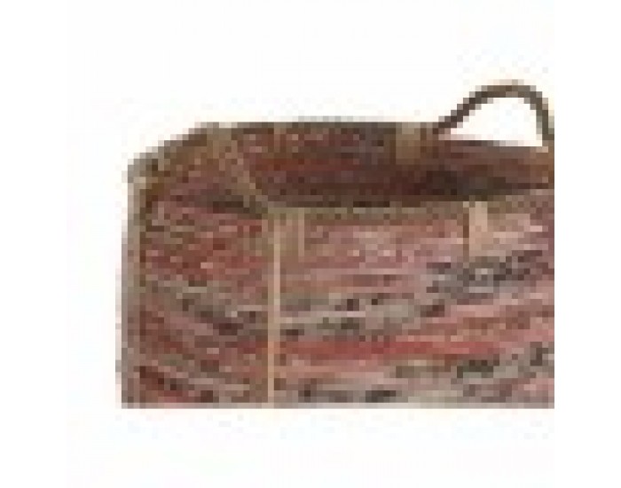 Игра на Кошници DKD Home Decor Праскова Естествен Boho 52 x 52 x 58 cm