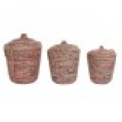 Игра на Кошници DKD Home Decor Pатан (51 x 51 x 67 cm) Игра на Кошници DKD Home Decor Pатан (51 x 51 x 67 cm) - Сувенири, Подаръци, Свещи