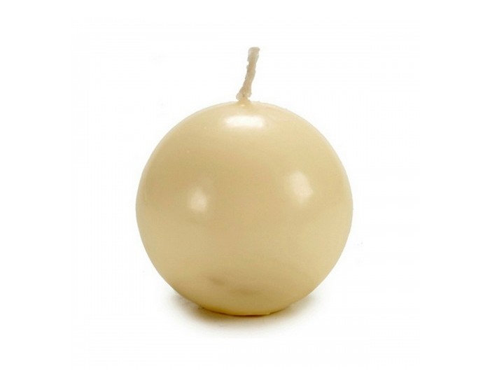 Свещ Pall Сметана 7,5 x 7,5 x 7,5 cm Восък Свещ Pall Сметана 7,5 x 7,5 x 7,5 cm Восък
