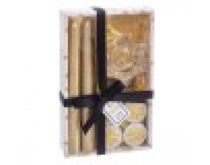 Кръгъл свещник с поставка Коледа Златен Кристал Парафин 21,7 x 13,3 x 3,8 cm Кръгъл свещник с поставка Коледа Златен Кристал Парафин 21,7 x 13,3 x 3,8 cm