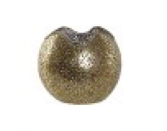 Поставка за свещ Home ESPRIT Златен Метал Кристал 13,5 x 13,5 x 11,5 cm