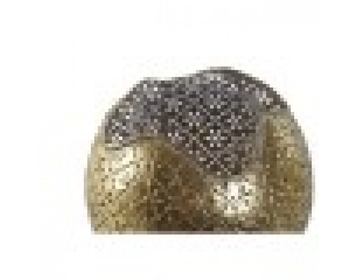 Поставка за свещ Home ESPRIT Златен Метал Кристал 13,5 x 13,5 x 11,5 cm