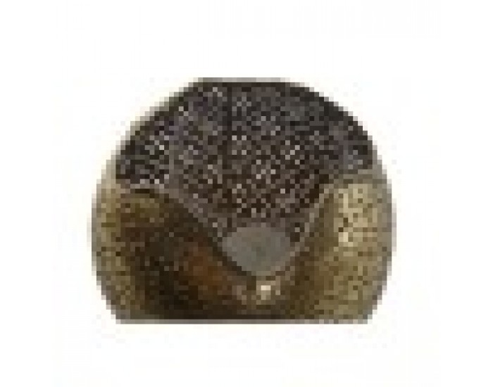 Поставка за свещ Home ESPRIT Златен Метал Кристал 13,5 x 13,5 x 11,5 cm