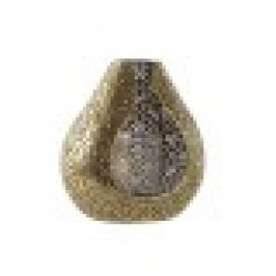 Поставка за свещ Home ESPRIT Златен Метал Кристал 12,5 x 11,5 x 13,5 cm - Сувенири, Подаръци, Свещи