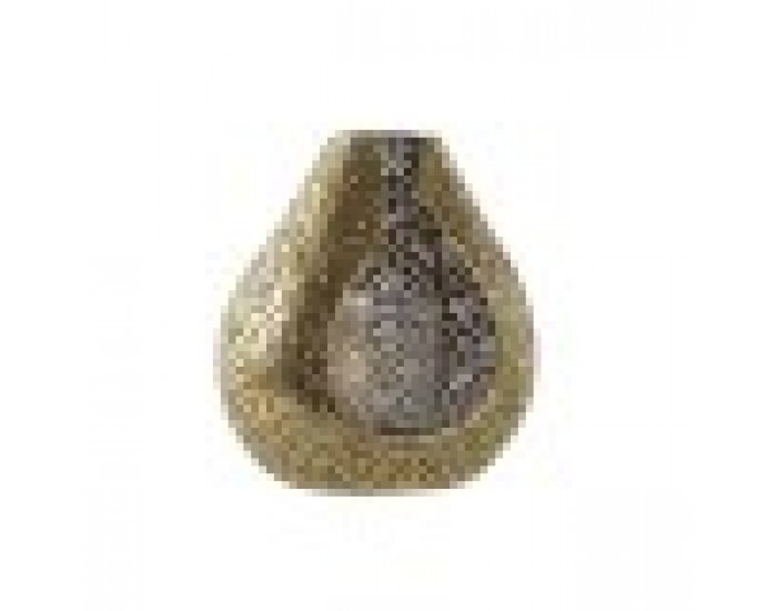 Поставка за свещ Home ESPRIT Златен Метал Кристал 12,5 x 11,5 x 13,5 cm