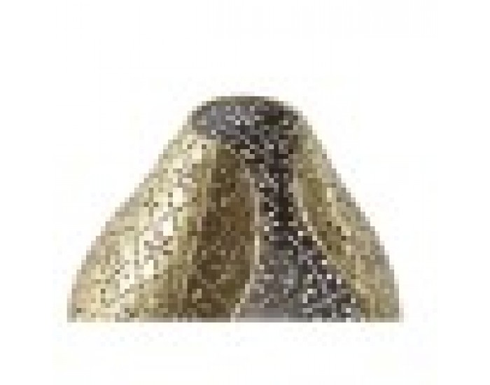 Поставка за свещ Home ESPRIT Златен Метал Кристал 12,5 x 11,5 x 13,5 cm