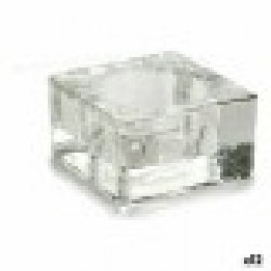 Поставка за свещ Прозрачен Cтъкло 6 x 3 x 6 cm (12 броя) - Сувенири, Подаръци, Свещи