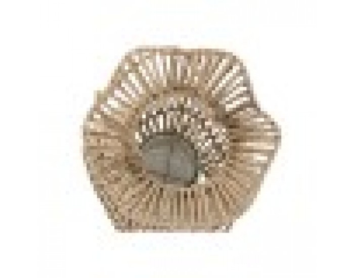 Поставка за свещ Home ESPRIT Естествен Метал Въже 21 x 21 x 30 cm