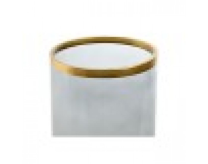 Поставка за свещ Home ESPRIT Син Златен Кристал 17 x 17 x 28 cm