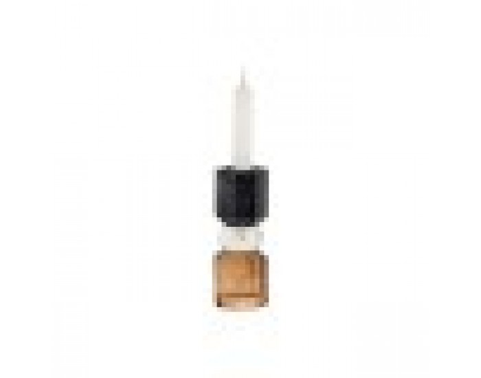 Поставка за свещ Home ESPRIT Сив Кехлибар Кристал 5,5 X 5,5 X 14,7 cm