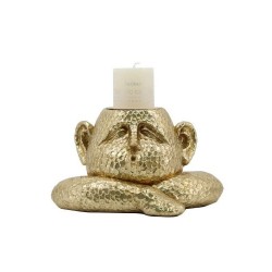 Поставка за свещ DKD Home Decor Смола (21 x 15 x 12 cm) - Сувенири, Подаръци, Свещи