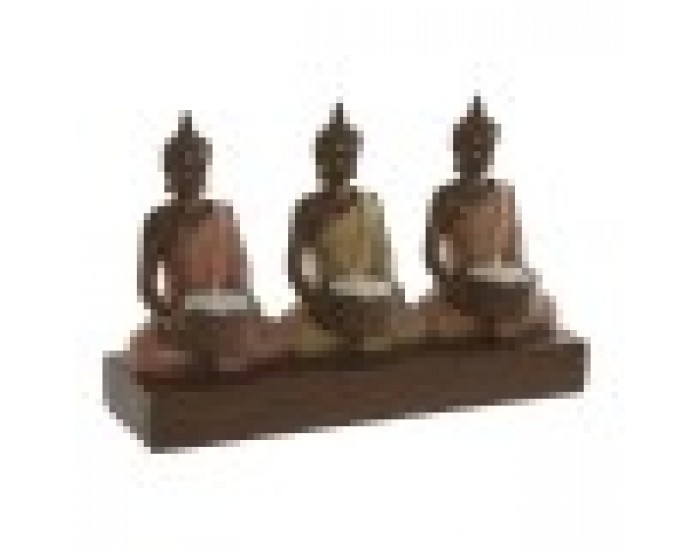 Поставка за свещ Home ESPRIT Кафяв Оранжев Корал Верде Лимон Смола 28 x 8,5 x 17 cm