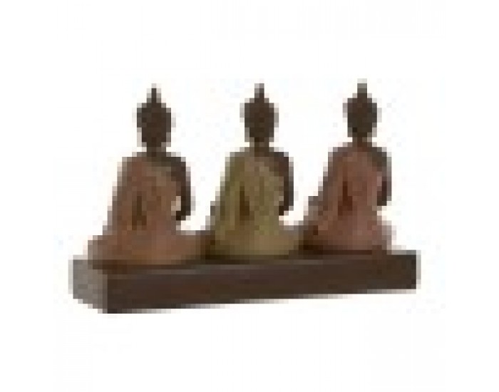 Поставка за свещ Home ESPRIT Кафяв Оранжев Корал Верде Лимон Смола 28 x 8,5 x 17 cm