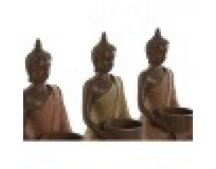 Поставка за свещ Home ESPRIT Кафяв Оранжев Корал Верде Лимон Смола 28 x 8,5 x 17 cm