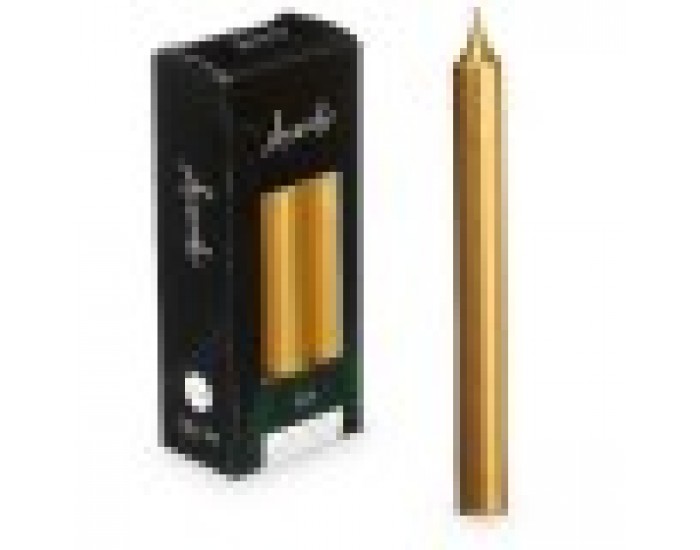 Комплект Свещи 2 x 2 x 15 cm Златен (12 броя)