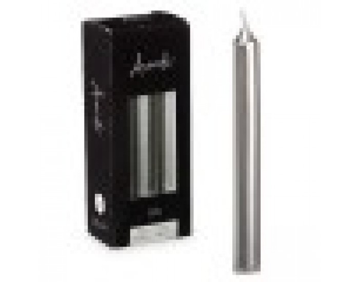 Комплект Свещи 2 x 2 x 15 cm Сребрист (12 броя)