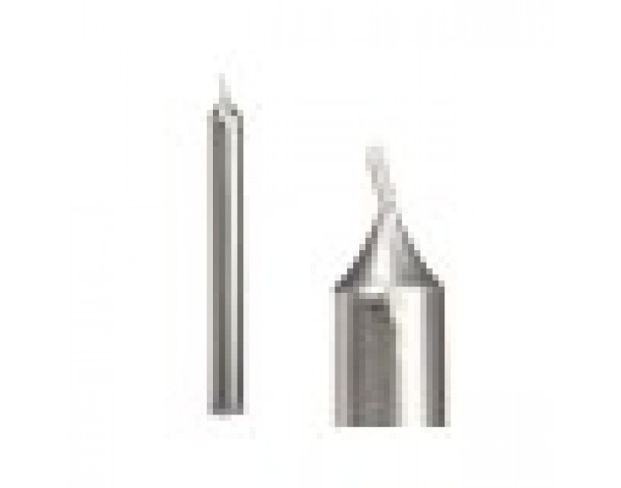 Комплект Свещи 2 x 2 x 15 cm Сребрист (12 броя)