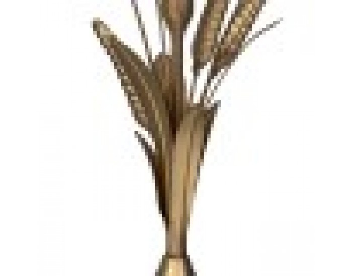 Поставка за свещ Златен Желязо Ø 23 cm 23 x 23 x 34 cm