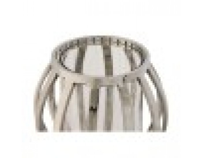 Поставка за свещ Home ESPRIT Сребрист Кристал Стомана 14 x 14 x 14 cm