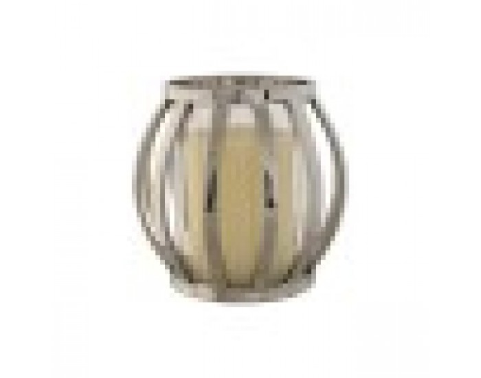 Поставка за свещ Home ESPRIT Сребрист Кристал Стомана 14 x 14 x 14 cm