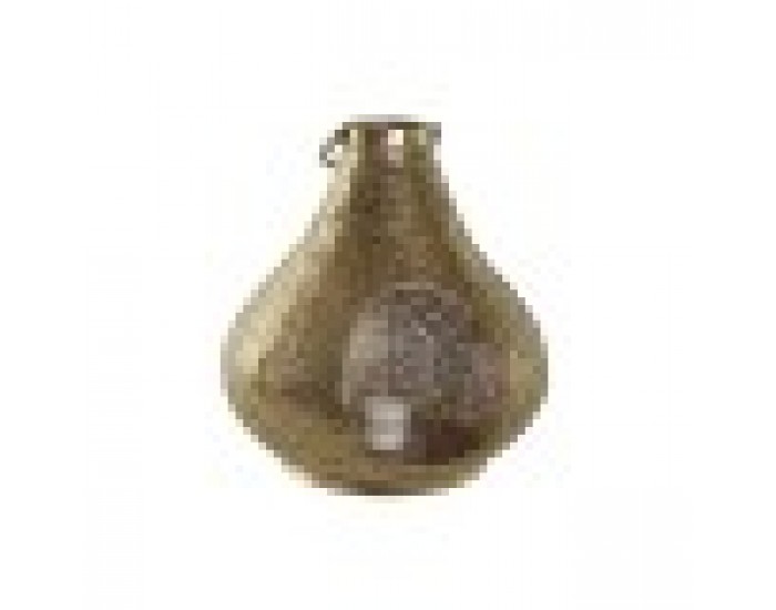 Поставка за свещ Home ESPRIT Златен Метал Кристал 25 x 25 x 26,5 cm