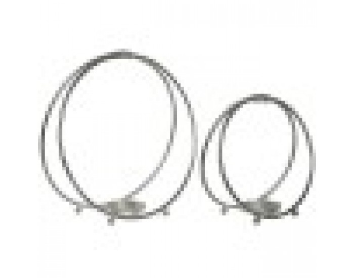 Поставка за свещ Home ESPRIT Сребрист Метал 38 x 16 x 38,5 cm 38 x 16 x 39 cm (2 броя)