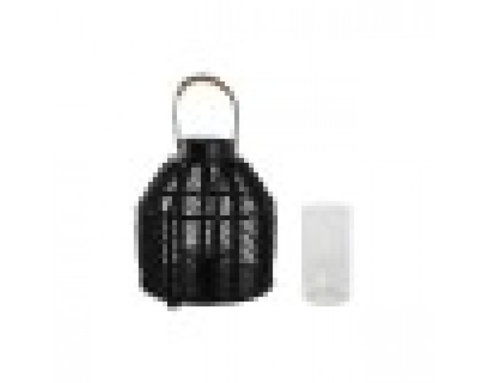 Поставка за свещ Home ESPRIT Черен Метал 26,5 x 26,5 x 28 cm