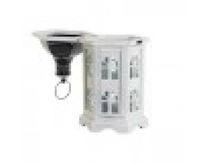 Latern DKD Home Decor Завършек със състаряващо покритие Бял Тъмно сив Дървен Кристал 19 x 17 x 39 cm Latern DKD Home Decor Завършек със състаряващо покритие Бял Тъмно сив Дървен Кристал 19 x 17 x 39 cm