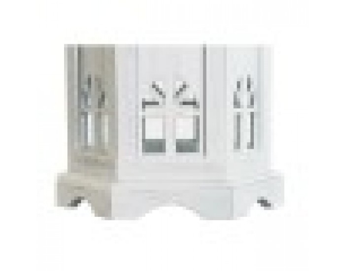 Latern DKD Home Decor Завършек със състаряващо покритие Бял Тъмно сив Дървен Кристал 19 x 17 x 39 cm Latern DKD Home Decor Завършек със състаряващо покритие Бял Тъмно сив Дървен Кристал 19 x 17 x 39 cm