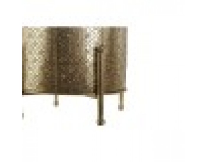 Поставка за свещ Home ESPRIT Златен Метал Кристал 24 x 24 x 33 cm