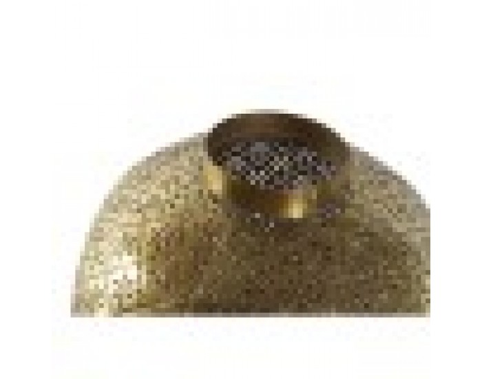 Поставка за свещ Home ESPRIT Златен Метал Кристал 24 x 24 x 33 cm