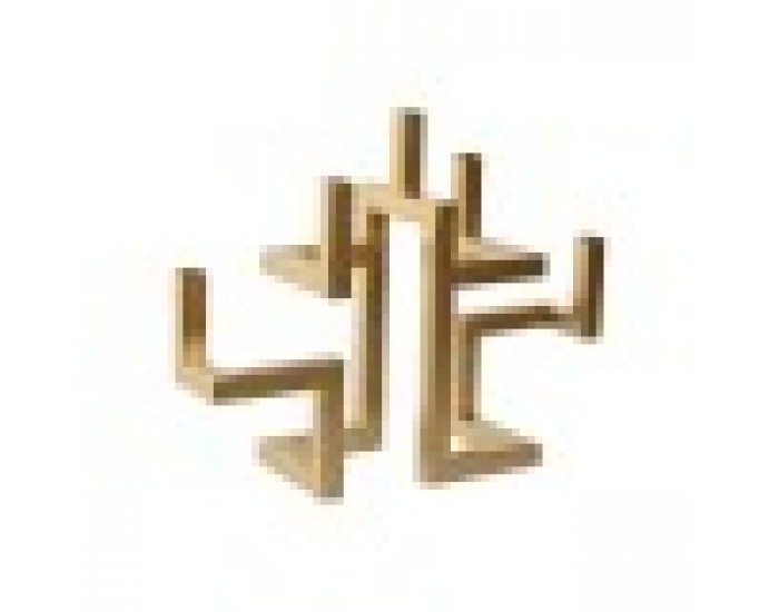 Канделабър Home ESPRIT Златен Метал Модерен 38 x 12 x 29 cm