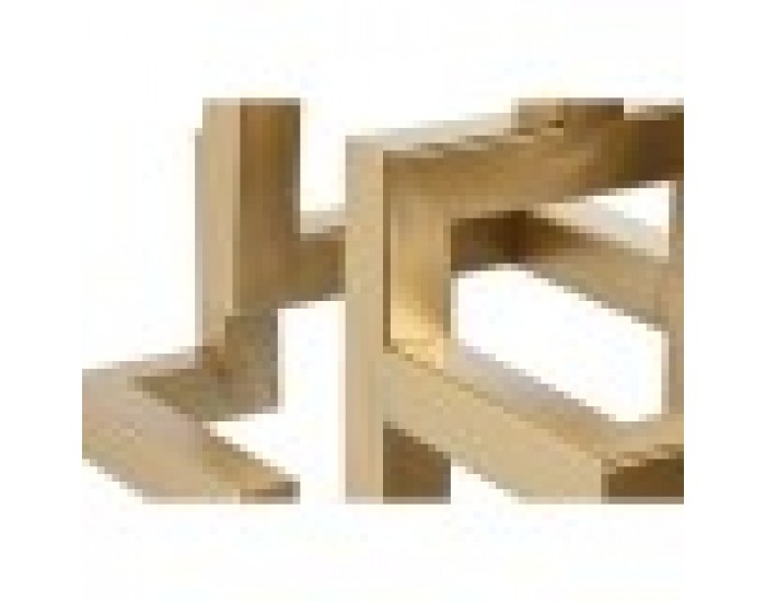 Канделабър Home ESPRIT Златен Метал Модерен 38 x 12 x 29 cm