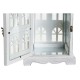 Latern DKD Home Decor Завършек със състаряващо покритие Бял Сив Дървен Кристал 19 x 19 x 42 cm