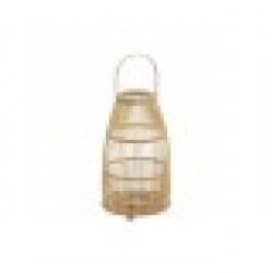 Поставка за свещ DKD Home Decor Кристал Бамбук (25 x 25 x 56 cm) - Сувенири, Подаръци, Свещи