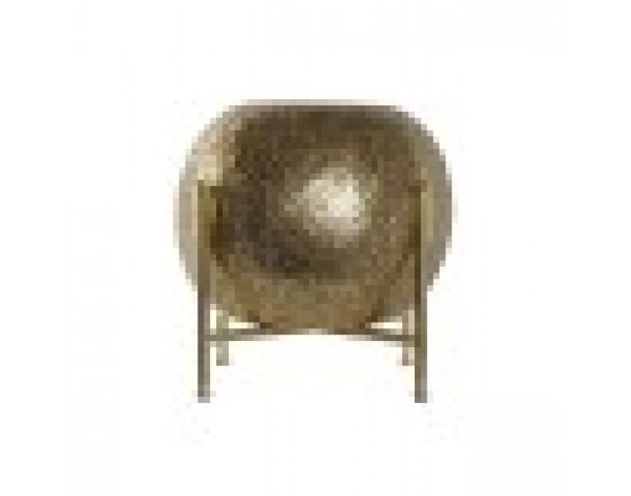 Поставка за свещ Home ESPRIT Златен Метал Кристал 29 x 29 x 26,5 cm