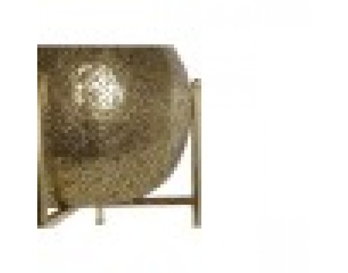 Поставка за свещ Home ESPRIT Златен Метал Кристал 29 x 29 x 26,5 cm