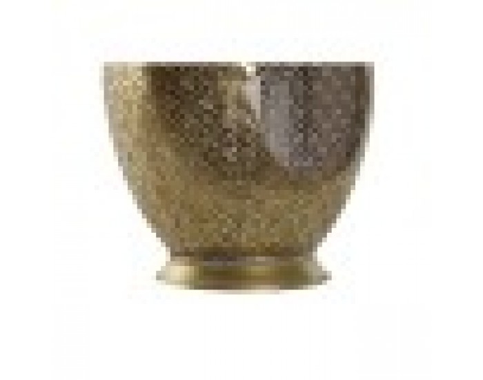 Поставка за свещ Home ESPRIT Златен Метал Кристал 24 x 24 x 38,5 cm