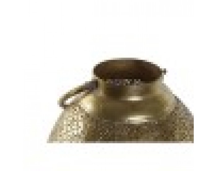 Поставка за свещ Home ESPRIT Златен Метал Кристал 24 x 24 x 38,5 cm